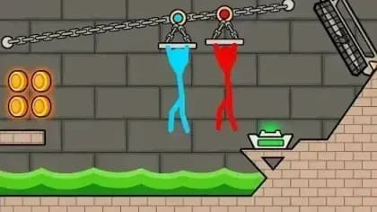 Red and Blue Stickman — لقطة شاشة 2