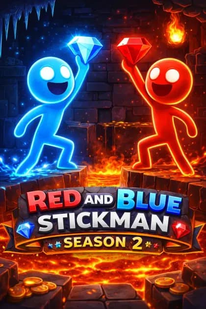 Red and Blue Stickman
