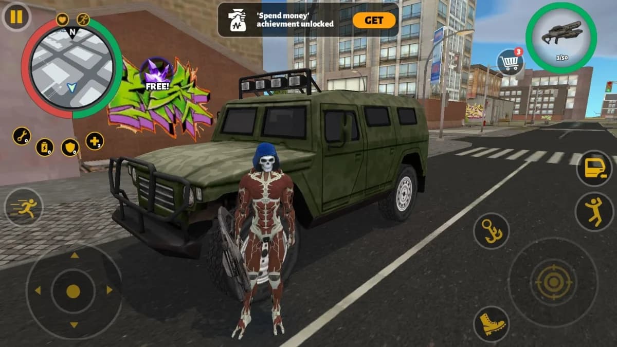 Rope Hero 3 — لقطة شاشة 1