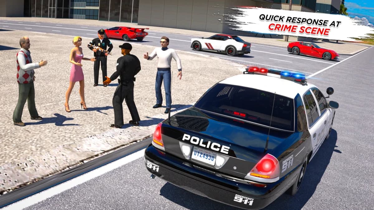 Real Police Car Simulator — لقطة شاشة 1